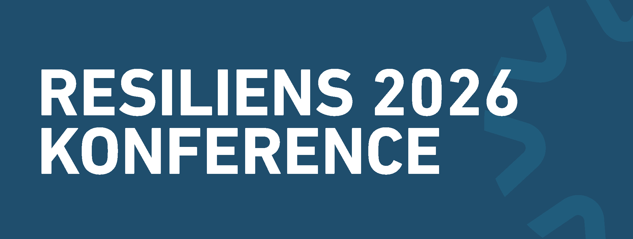 Save the date grafik for Resiliens 2026